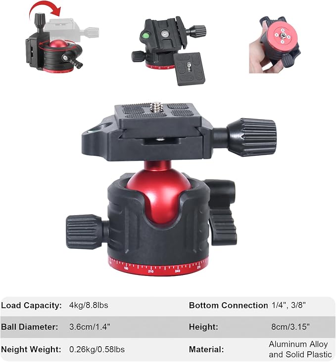 Travel Tripod, Video Camcorders, Action Cameras, Telescopes...8.8lbs - Image 7