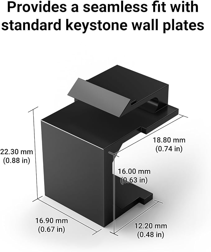 VCE UL Listed Blank Keystone Jack Inserts - Image 9