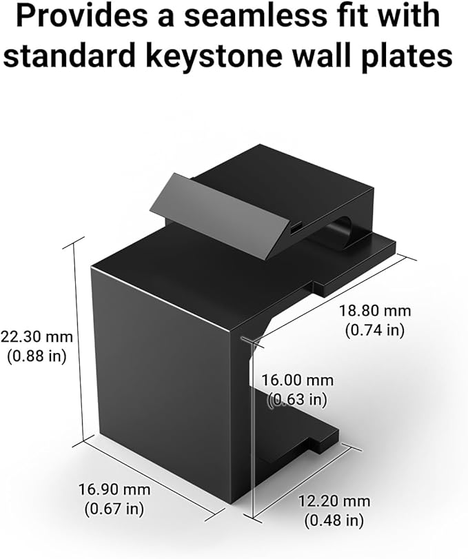 VCE UL Listed Blank Keystone Jack Inserts - Image 7