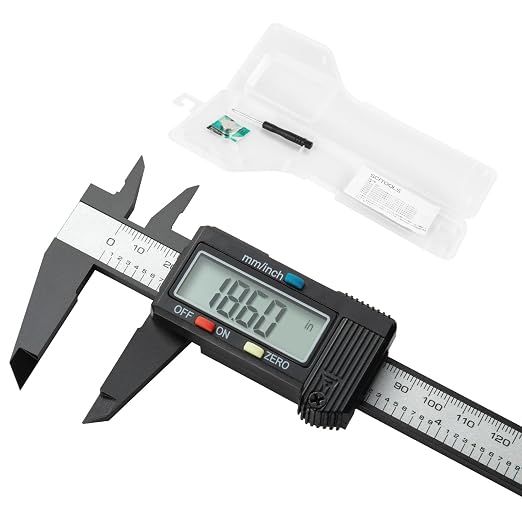 Digital Caliper 0-6" Measuring Tool, Micrometer Caliper by SCITOOLS