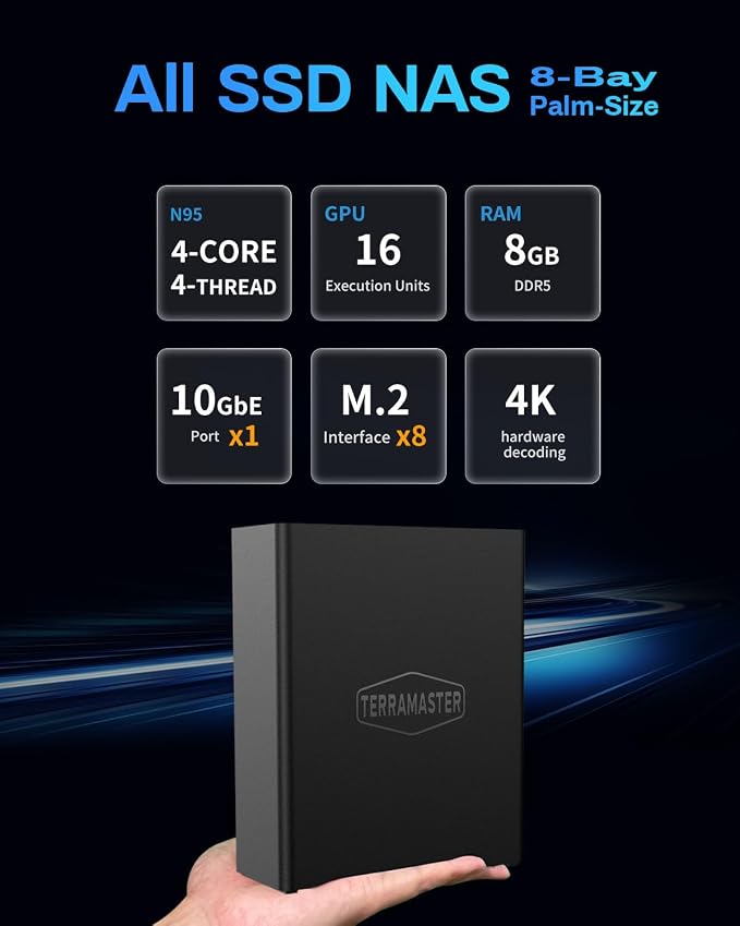 TERRAMASTER F8 SSD NAS Storage - Image 2