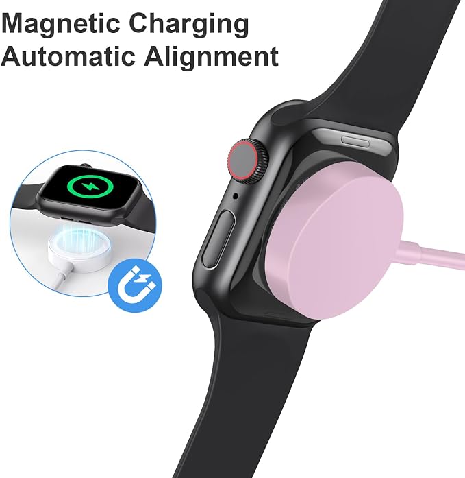 Fast Charger for Apple Watch Charger, Magnetic iWatch Charger to USB A Cable - Image 6