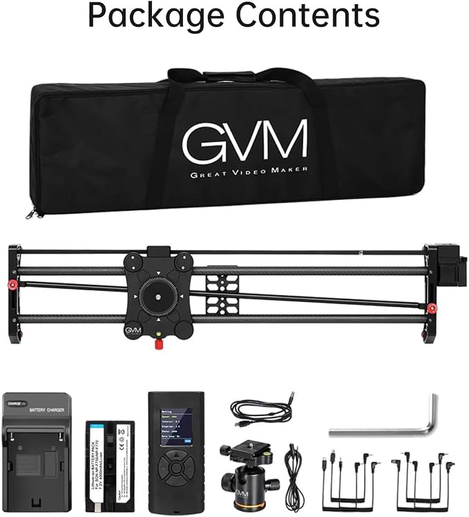 GVM Carbon Fiber Motorized Camera Slider - Image 6
