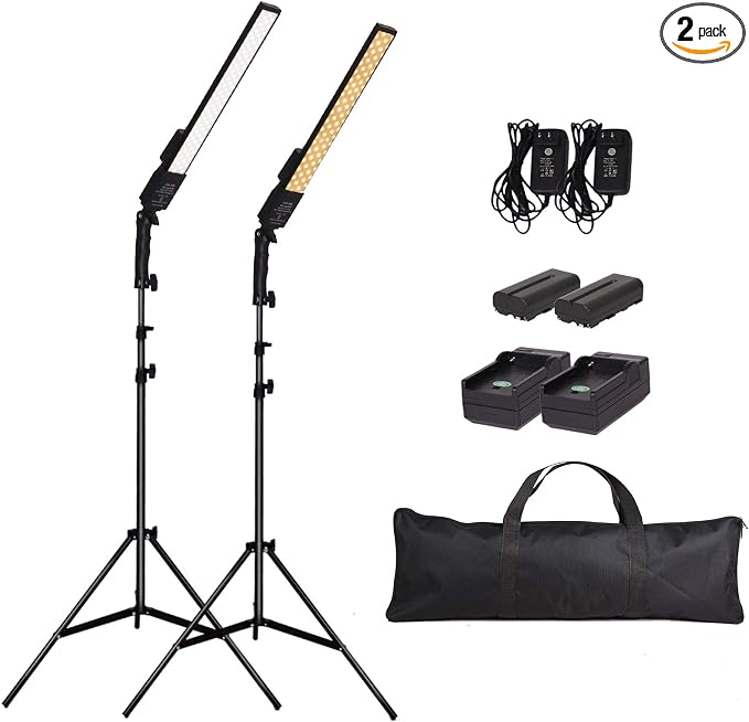 LED Video Light Battery Powered Photography Light Portable Handheld Wand by GSKAIWEN