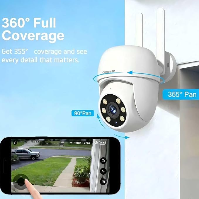 WiFi Security Camera Outdoor Wired, 2.4/5GHz Wi-Fi Camera - Image 8