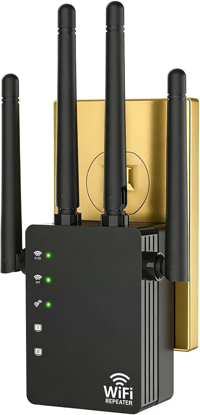 WiFi Extender Signal Booster for Home, WiFi Extender, Long Range up to 12880 Sq by GEYILO
