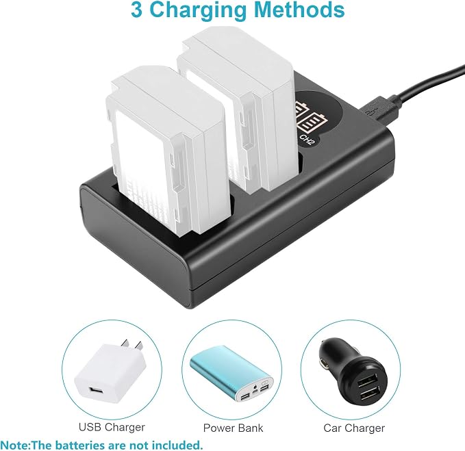 Neewer Dual USB Charger for Sony NP-FZ100 Battery, Compatible - Image 4