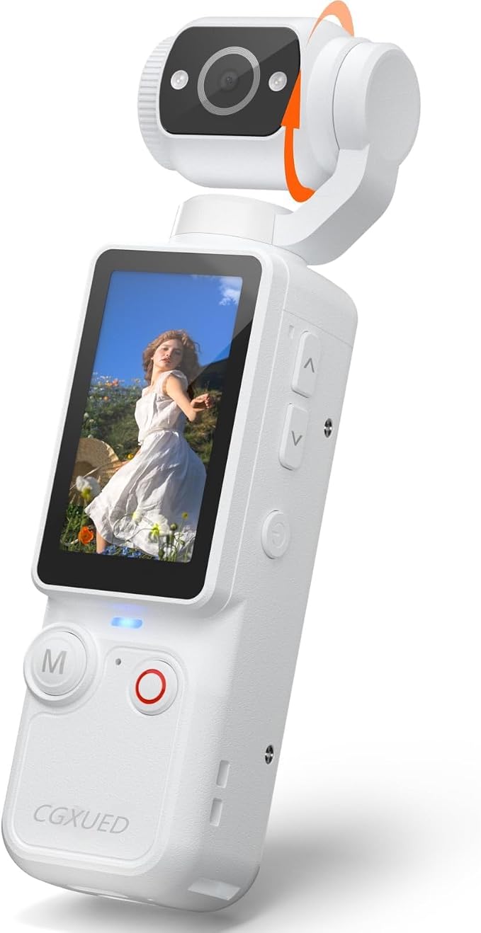 Portable Video Recorder with 180° Rotating Lens, Vlogging Camera, Pocket Body by Unknown