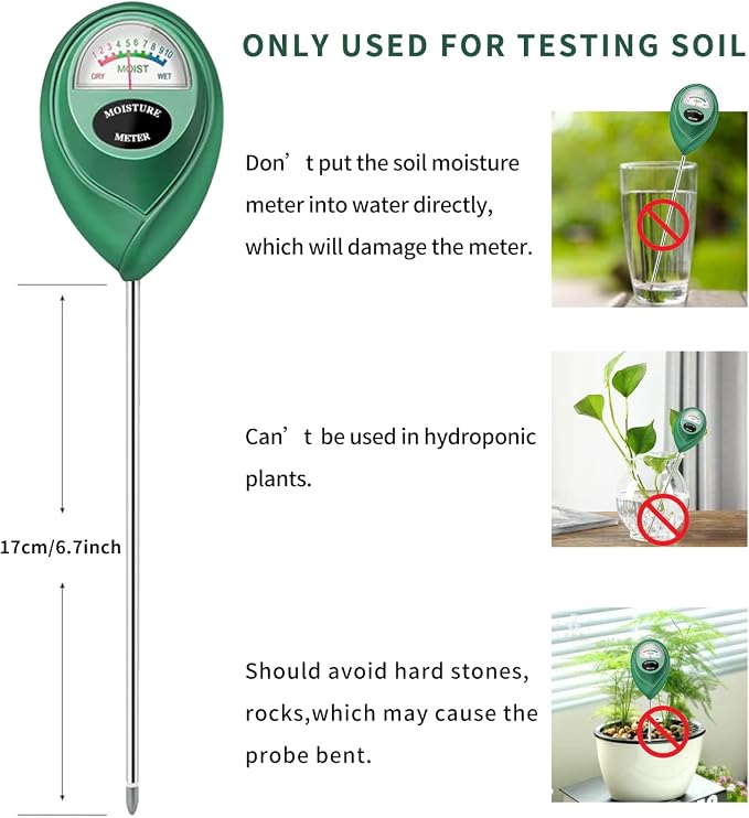 Censinda Soil Moisture Meter, 2 Pack Soil Moisture Monitor - Image 6
