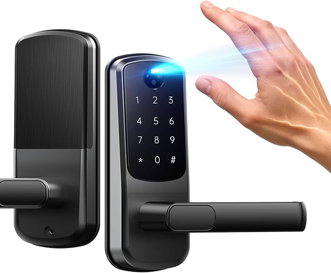Smart Door Lock with Palm Vein Recognition, Camcamp Keyless Entry Door Lock by CAMCAMPSECURITY