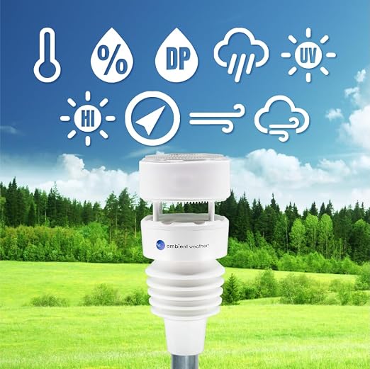 Ambient Weather WS-4000 Solar Powered UltraSonic Wi-Fi Weather Station - Image 3