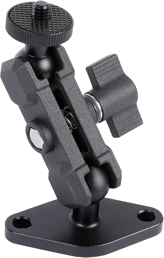 Aluminum 1/4"-20 Mount with Drill Plate Base by Leenconghui