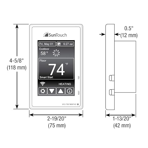 SunTouch SunStat Command Color Touchscreen Programmable Thermostat - Image 4