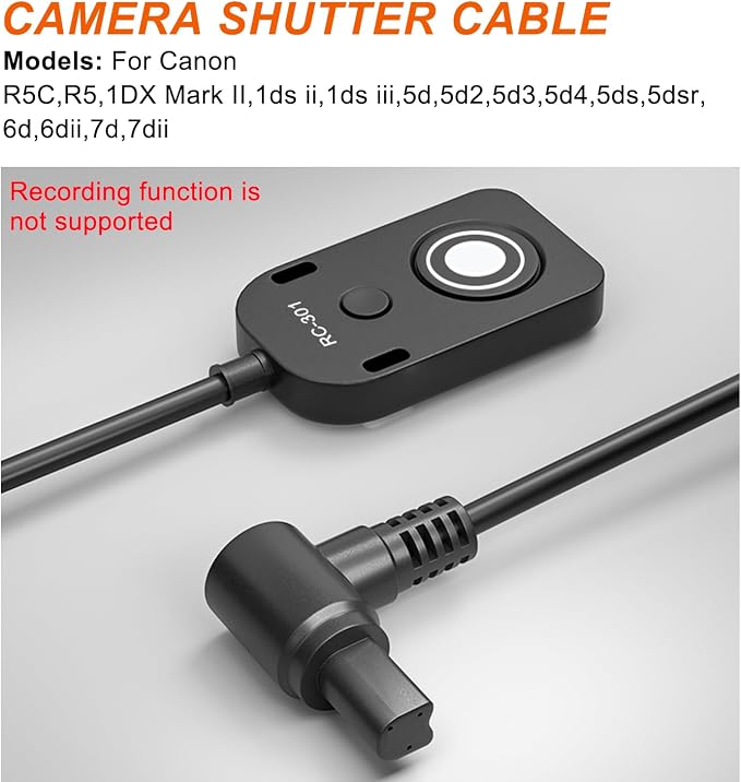 for Canon RS-80N3 Shutter Release Cable R5 R5C R5II 5DIV 5D3 5D2 6DII Remote - Image 7