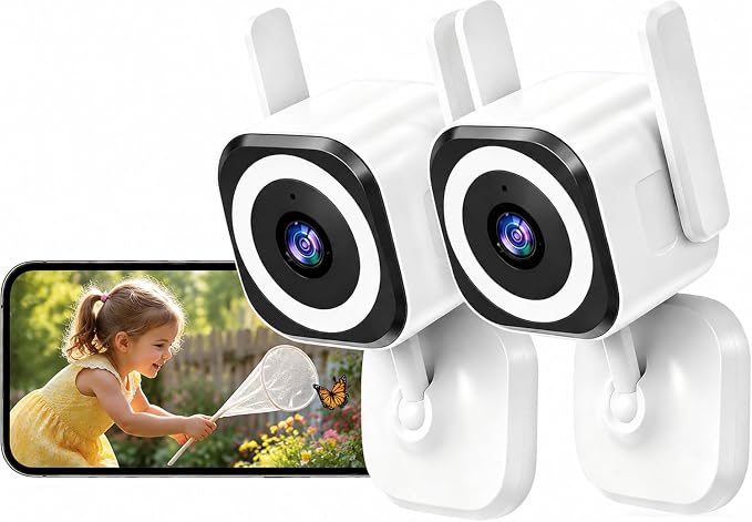 Cameras for Home Security Indoor Outdoor, Dual Antenna 5G/2.4G WiFi Security by GUOANVISION