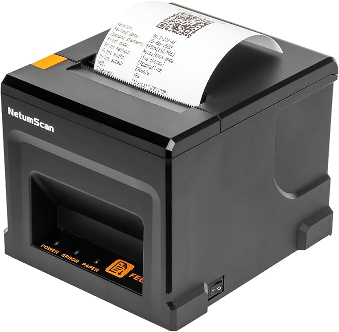 NetumScan 80mm POS Receipt Printer 300mm/s USB Thermal Receipt Printer by NetumScan