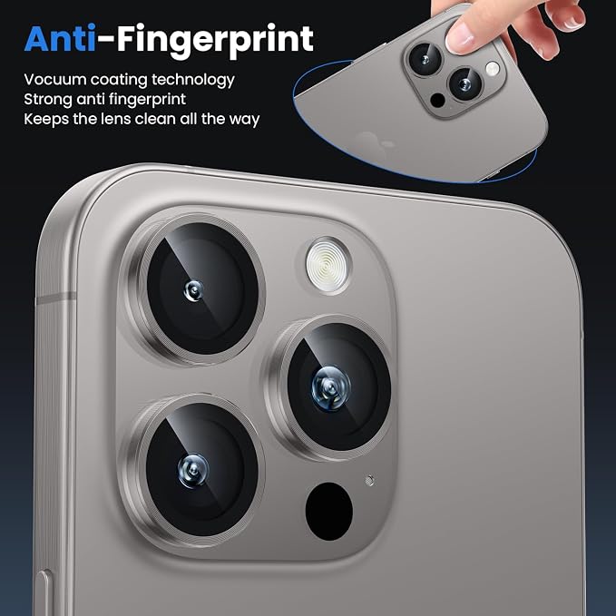 WSKEN for iPhone 16 Pro/iPhone 16 Pro Max Camera Lens Protector - Image 4