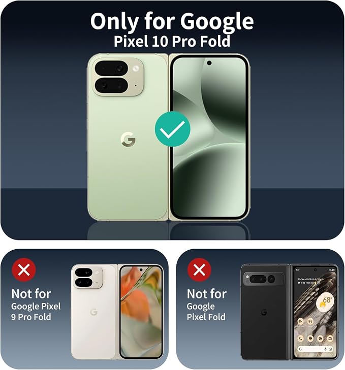 4-Pack Camera Lens Protector for Google Pixel 10 Pro Fold, Tempered Glass - Image 2