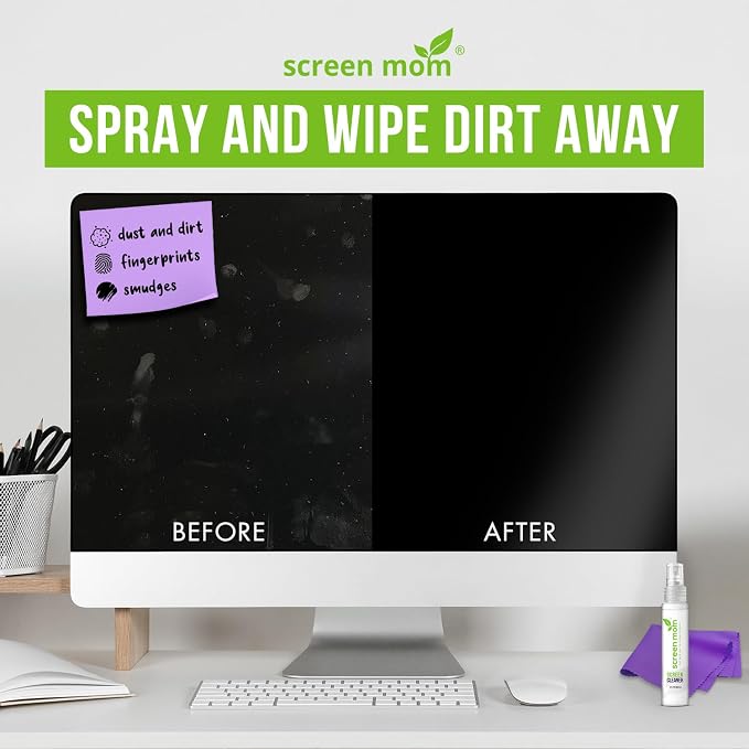 Screen Cleaner Spray and Microfiber Cloths 3-Pack by Screen Mom-Screen Cleaner - Image 5