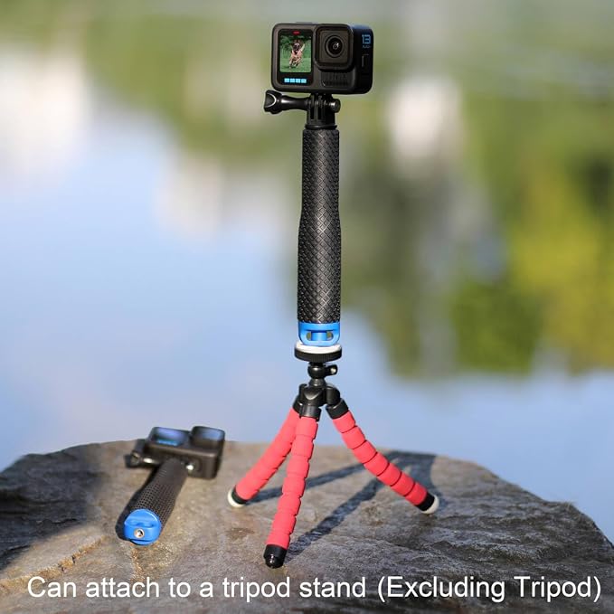 GEPULY 7''-23''Waterproof Pole Selfie Stick Pocket Size Underwater Handle Grip - Image 6