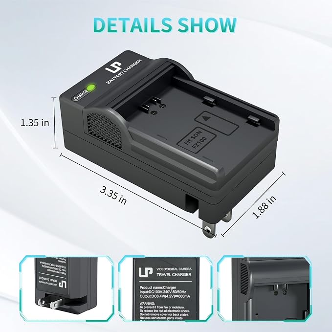 NP-FZ100 Battery Charger, LP Charger - Image 5