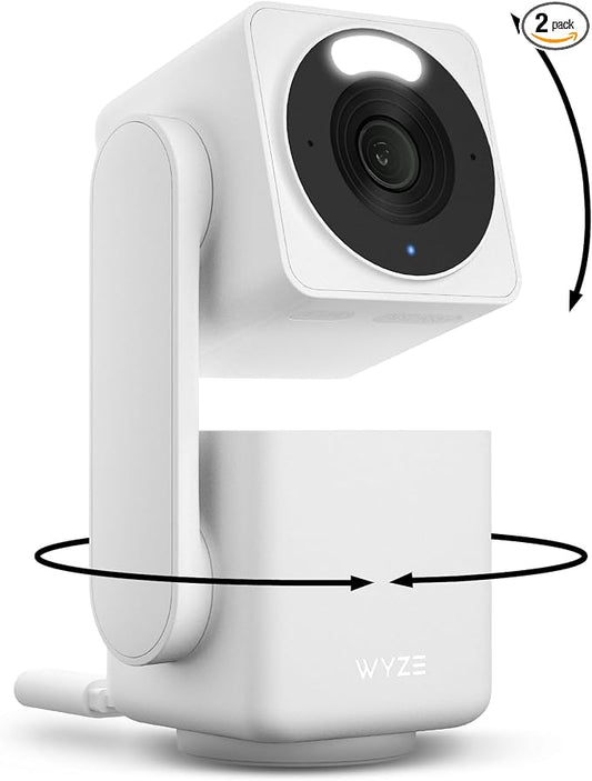 WYZE Cam Pan v4, 4K Smart Home Security Camera System, AI Indoor/Outdoor Monitor by WYZE