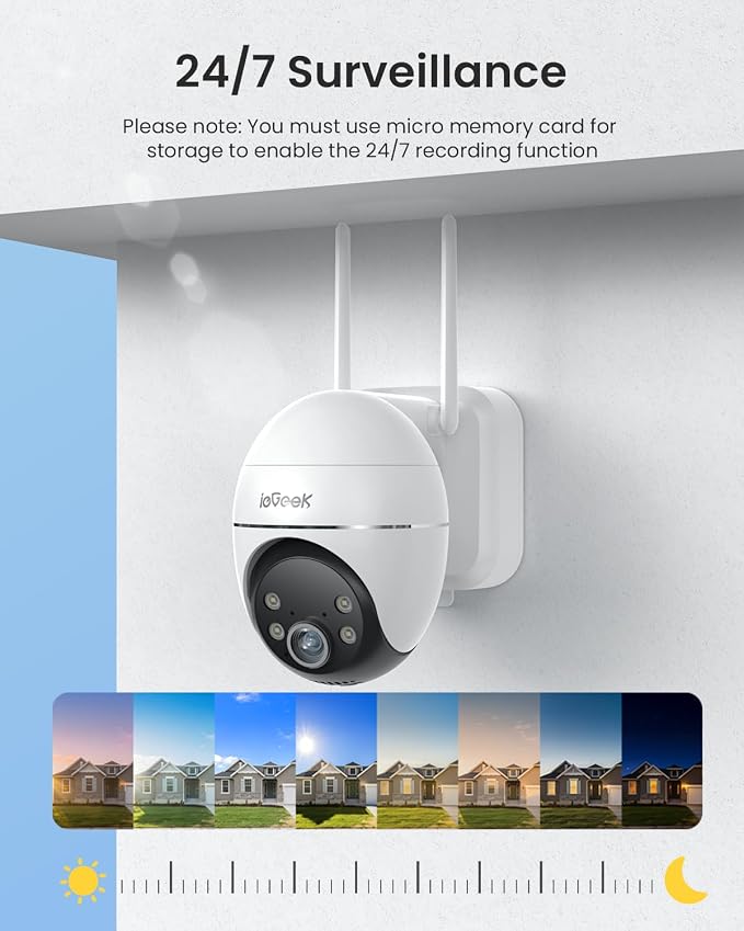 ieGeek Solar Security Cameras Wireless Outdoor, WiFi Surveillance Camera - Image 2