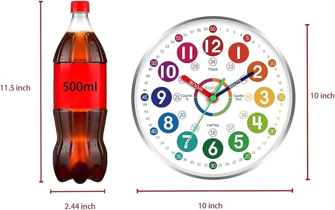 Roymnie Wall Clock for Kids Learning - Image 2