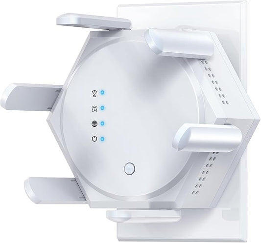 12880 Sq.Ft WiFi Extender Signal Booster, 1200Mbps Dual Band 5GHz/2.4GHz WiFi by Unknown