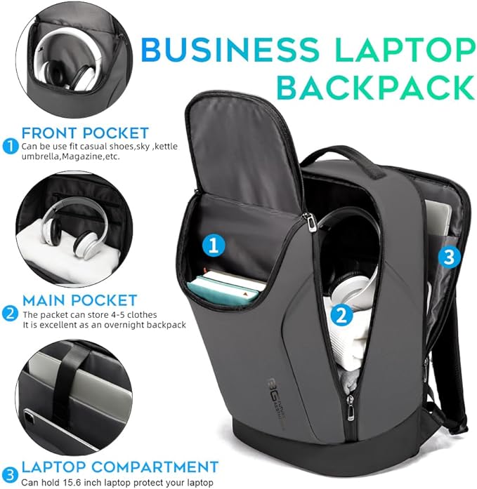 BANGE Business Commute Backpack Waterproof fit 15.6 Inch Commute backpack - Image 3