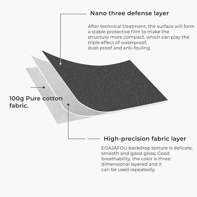 5PCS Backdrop Photography Background, 28x39Inch Cotton Thicken Suede Textured - Image 7