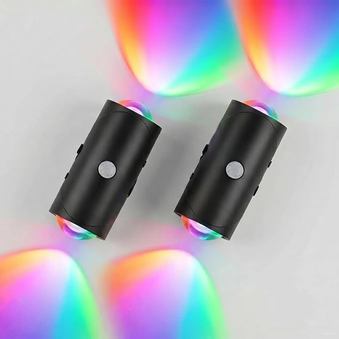 Rechargeable Motion Sensor Night Light, Magnetic RGB Color Changing LED Ambient by ZSYZDL