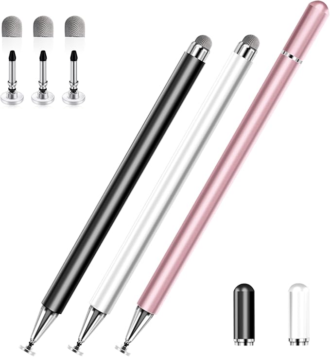 Stylus Pens for Touch Screens, 2 in 1 High Precision Universal Stylus Pen for by AmberVec