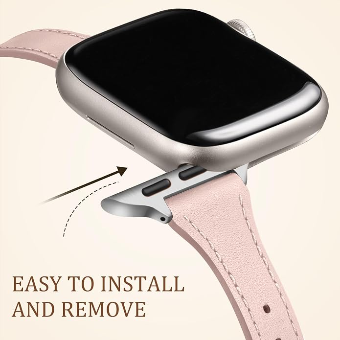 Charlam Slim Leather Band Compatible - Image 4