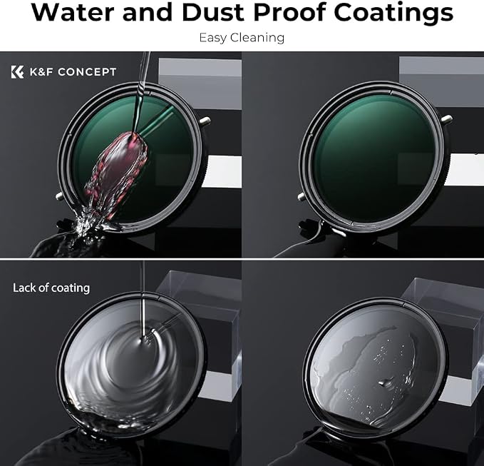 K&F CONCEPT 40.5mm Variable Fader ND2-ND32 ND Filter and CPL Circular - Image 7