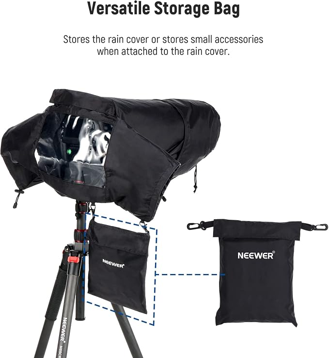 NEEWER Camera Rain Cover, Large Size Durable Nylon Raincoat Compatible - Image 6