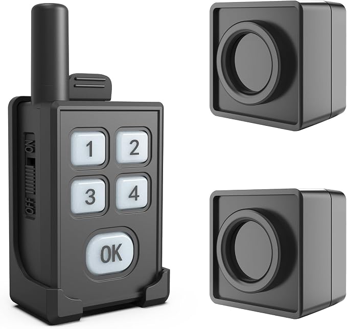 HTZSAFE Portable Outdoor Perimeter Alarm System- 1/4 Mile Waterproof Wireless by HTZSAFE