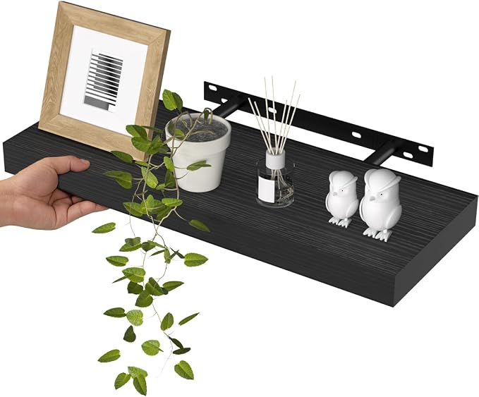 WALI Floating Shelves for Wall, 1 Tier Bathroom Storage Shelf Over Toilet by WALI