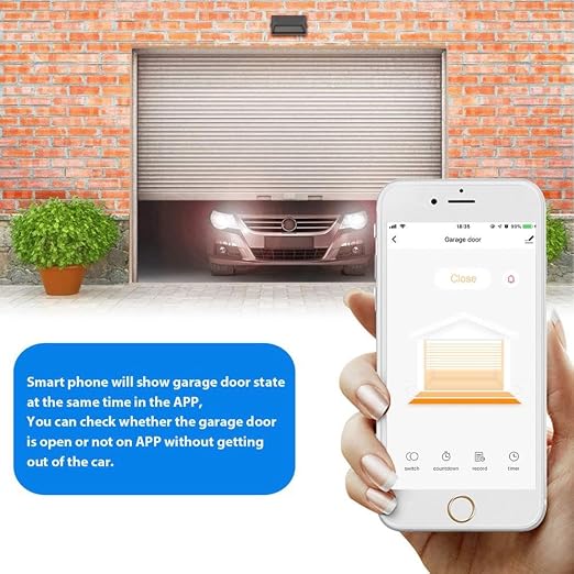 EVERSECU Tuya Smart WiFi Switch Garage Door Opener Controller Compatible - Image 4