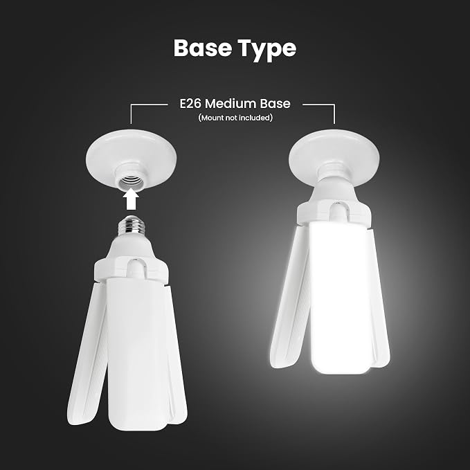 Feit Electric LED Garage Light, E26 Base, 000-Hour Lifetime - Image 5