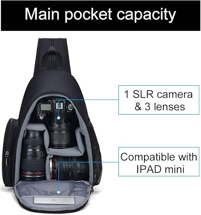 CADeN Camera Bag Sling Backpack, Camera Case Backpack - Image 2