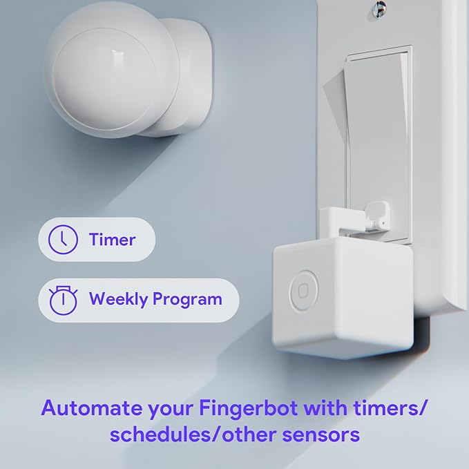 Fingerbot Plus Smart Button Switch Pusher, APP & Timer Control, No Wiring - Image 6