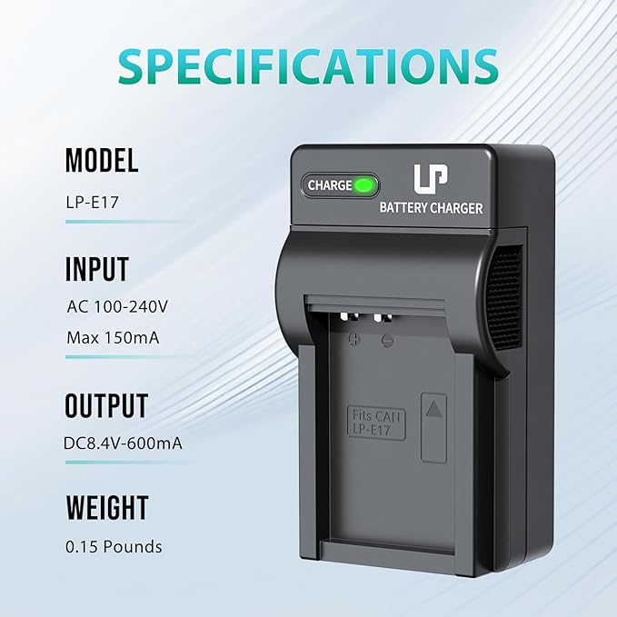LP LP-E17 Battery Charger, Charger Compatible - Image 6