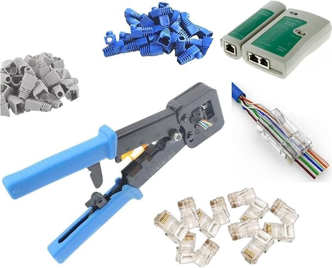 UbiGear® Professional Pass-Through Network Tool Kits Network/Phone Cable Tester by UbiGear%C2%AE