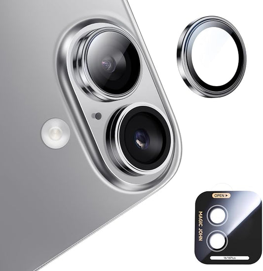MAGIC JOHN for iPhone 16Plus/16 Camera Lens Protector 9H Aerospace Tempered by MAGICJOHN