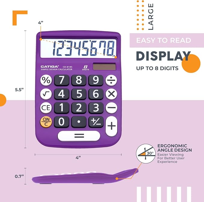 CATIGA Desktop Calculator 8 Digit - Image 2
