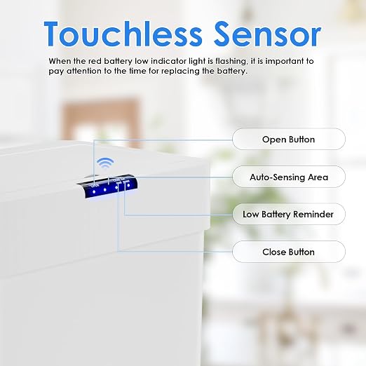 Sensor Trash Can, Touchless Motion Sensor Trash Bin, Smart Automatic Garbage Can - Image 3