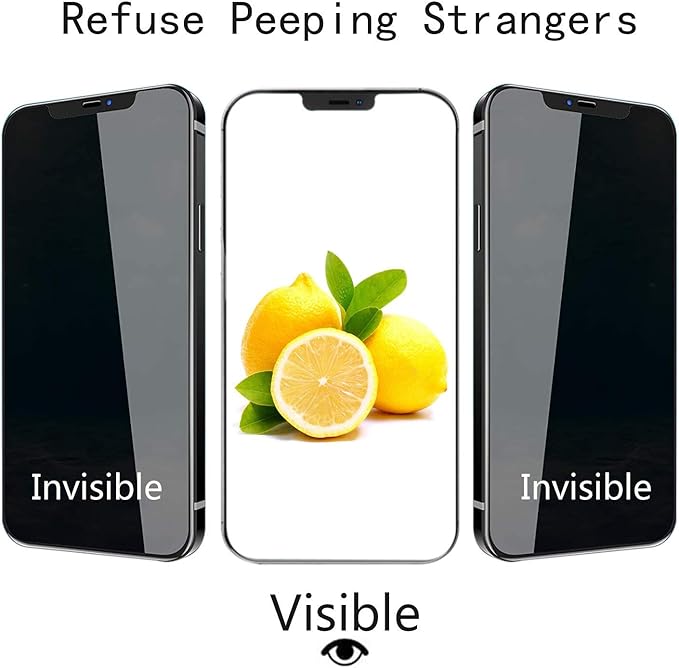 PEHAEL 2+2 Pack for iPhone 12 Pro Max Privacy Screen Protector - Image 5