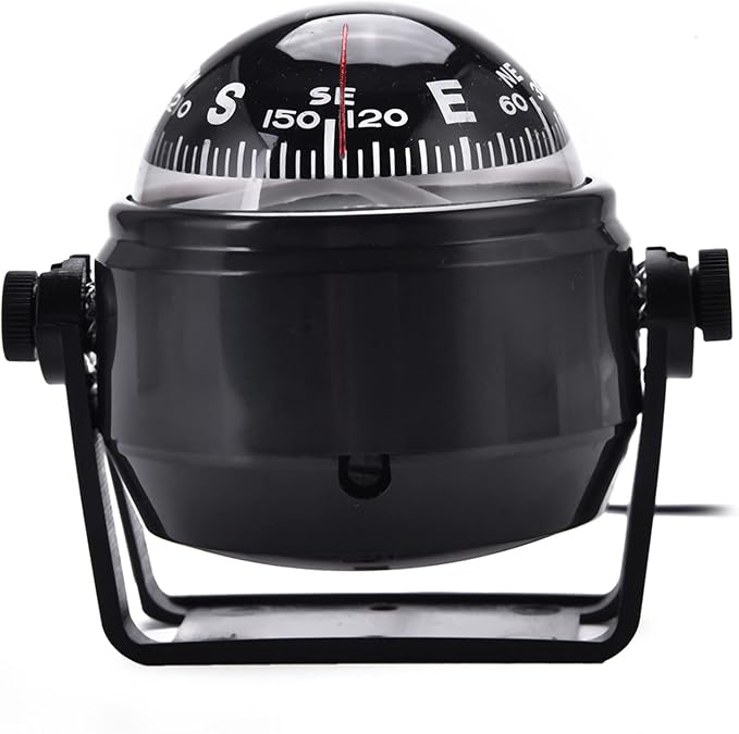 VGEBY Marine Navigation Compass, High Precision LED Marine Digital Car Mount - Image 2