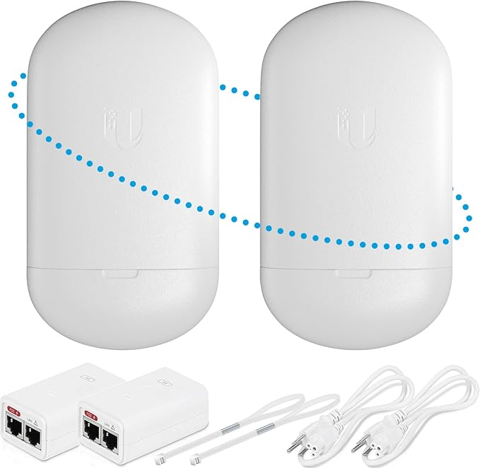 Wireless Bridge LOCO5AC Pre-Configured Bundle of 2, Point to Point Wi-Fi Bridge by Unknown